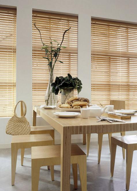 Comedor contemporáneo- Persiana Country Woods HunterDouglas