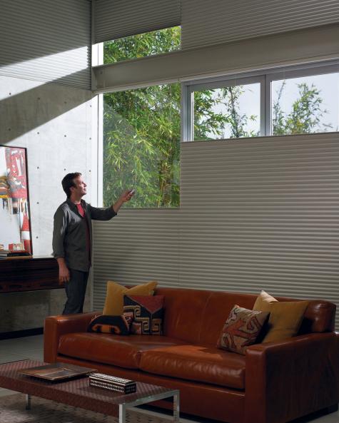 Salas de estar- Cortina Duette HunterDouglas